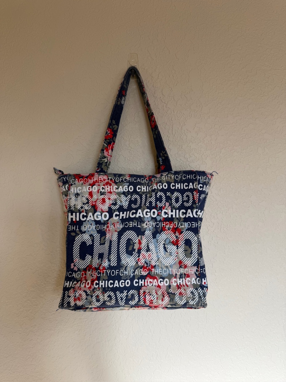 Robin Ruth Chicago Navy Tote Bag